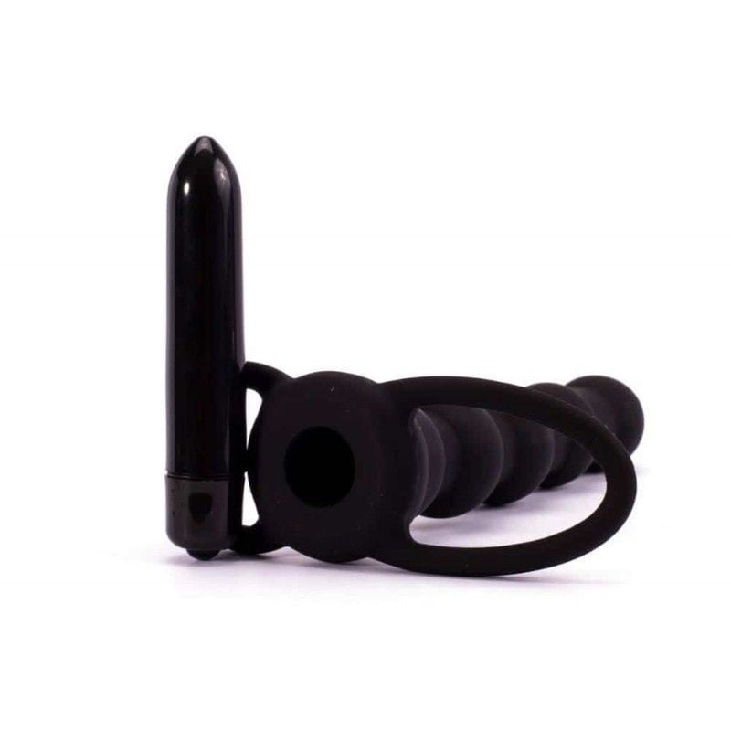 Inel penis Stimulator anal din silicon si cu vibrati Vibrating Fantasy Double Prober - 1 | YEO