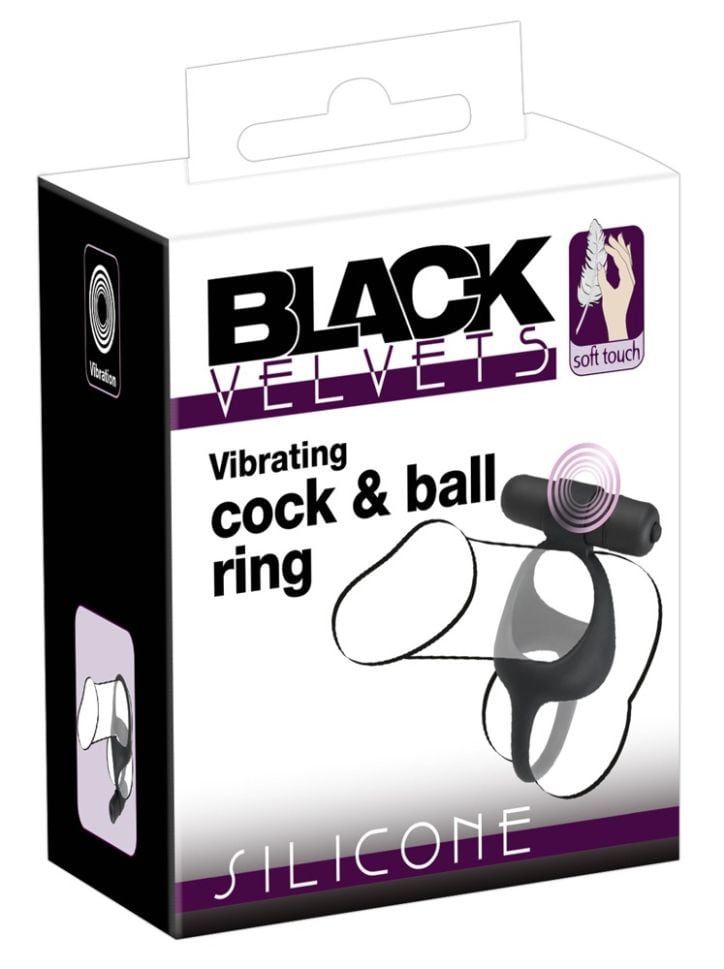 Inel pentru penis cu vibratii Vibrating cock & ball ring