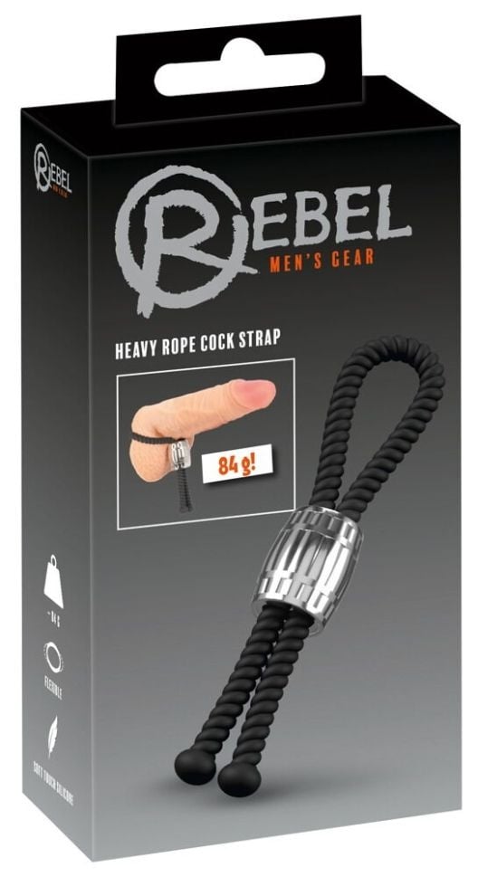 Inel reglabil pentru penis sau testicule Heavy Rope Cock Strap