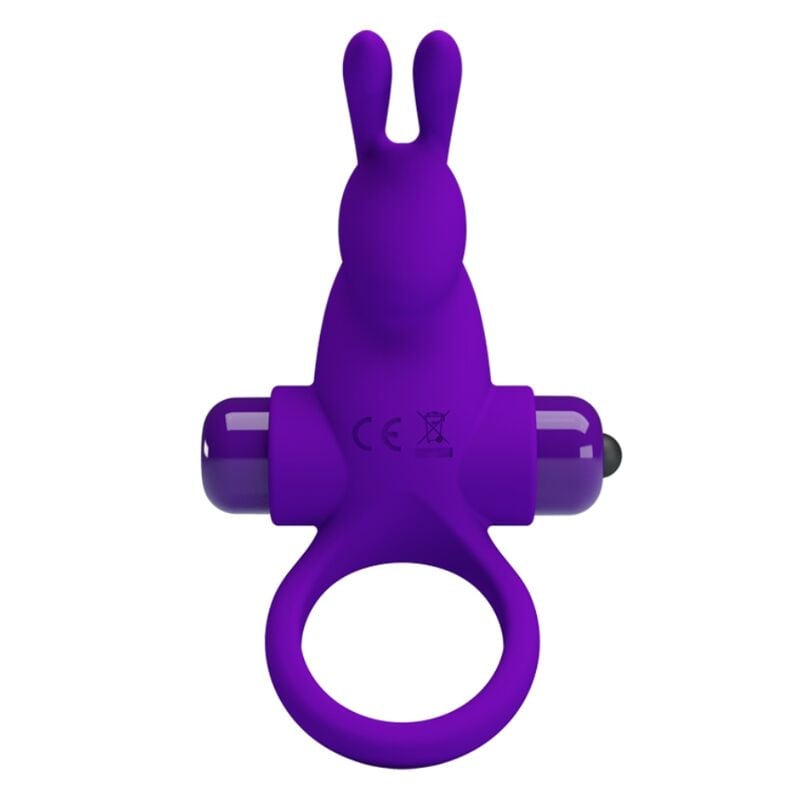 Inel vibrator pentru penis Pretty Love Vibro Penis Ring Rabbit I Blue