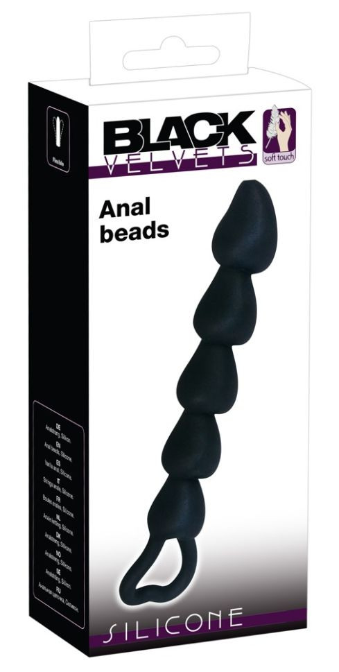 Margele anale în formă de inimă Anal beads Silicon 18.5cm