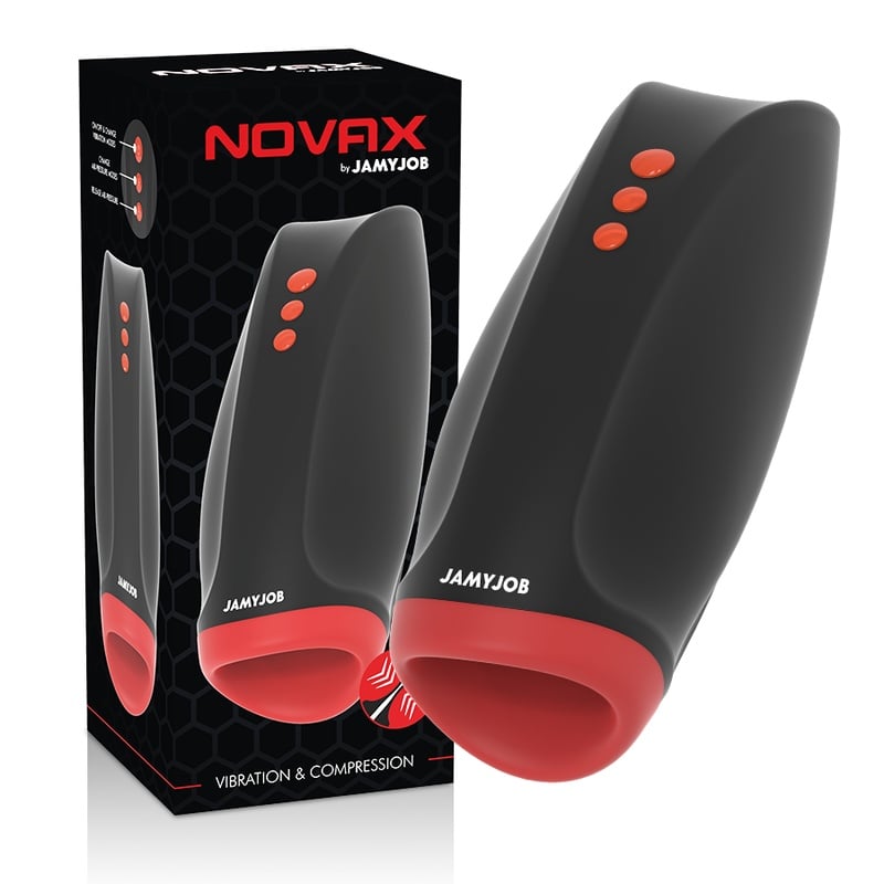 Masturbator cu 6 Moduri de Suctiune si Compresie 10 moduri de vibratie JAMYJOB - NOVAX