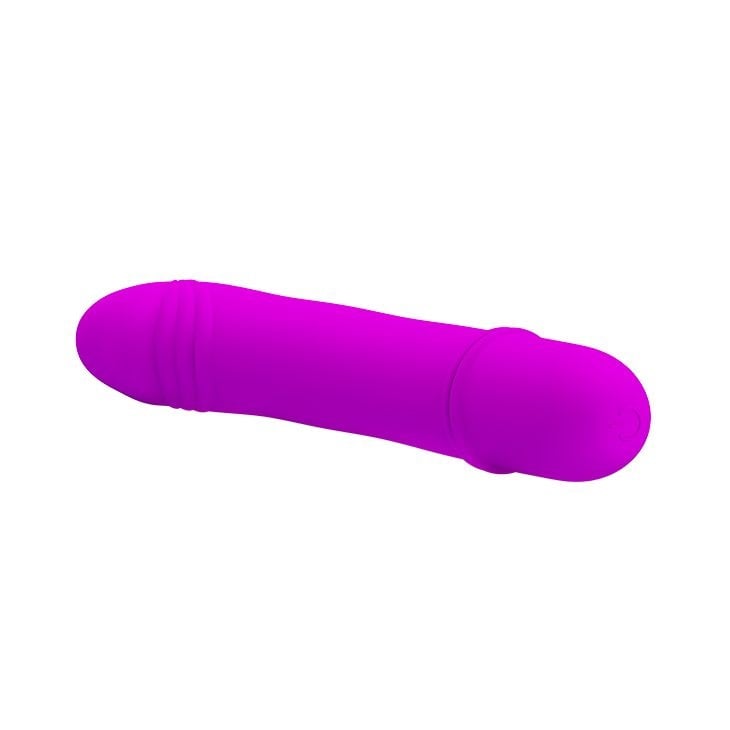 Mini vibrator din silicon, foarte subtire si cu 10 functii de vibratii si pulsatii Pretty Love Beck - 3 | YEO