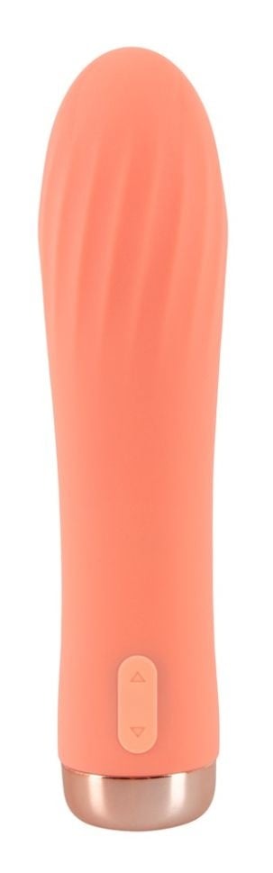 Mini vibrator vaginal și anal cu 10 moduri de vibrație Mini Ribbed Vibrator (13,6 cm) - 2 | YEO