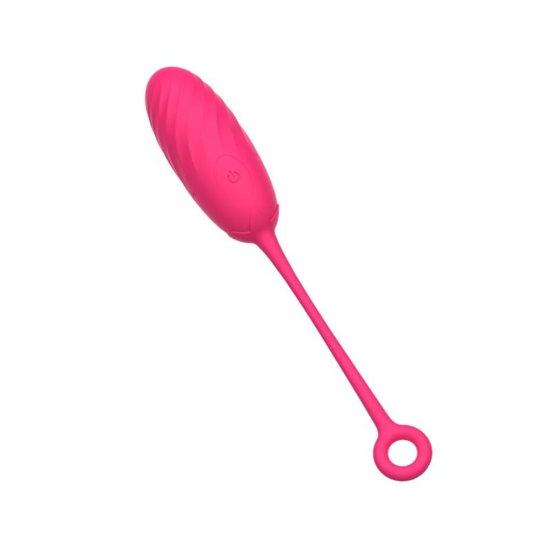 Ou vibrator cu 10 moduri de vibratii si telecomanda wireless Egg Vibrator Pearl Love, Pink (19.5cm)