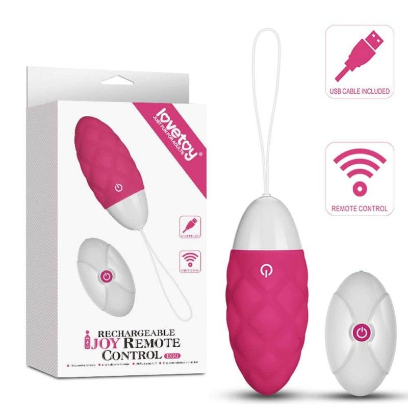 Ou vibrator cu telecomanda IJOY Wireless Remote Control Rechargeable Egg Pink