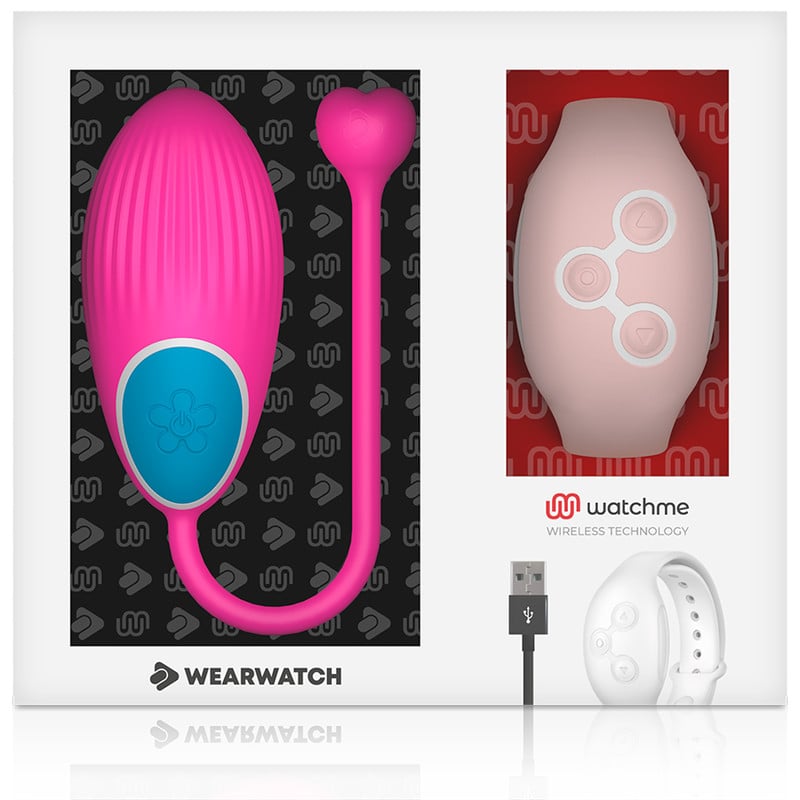 Ou vibrator Inteligent Wearwatch - Watchme Technology Remote Control Egg Fuchsia / Pink