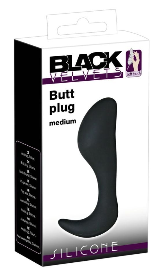 Plug anal din silicon cu varf bombat Butt plug medium (10,5 cm)