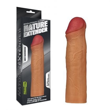 Prelungitor penis Revolutionary Silicone Nature Extender 2- Flesh 17.8cm