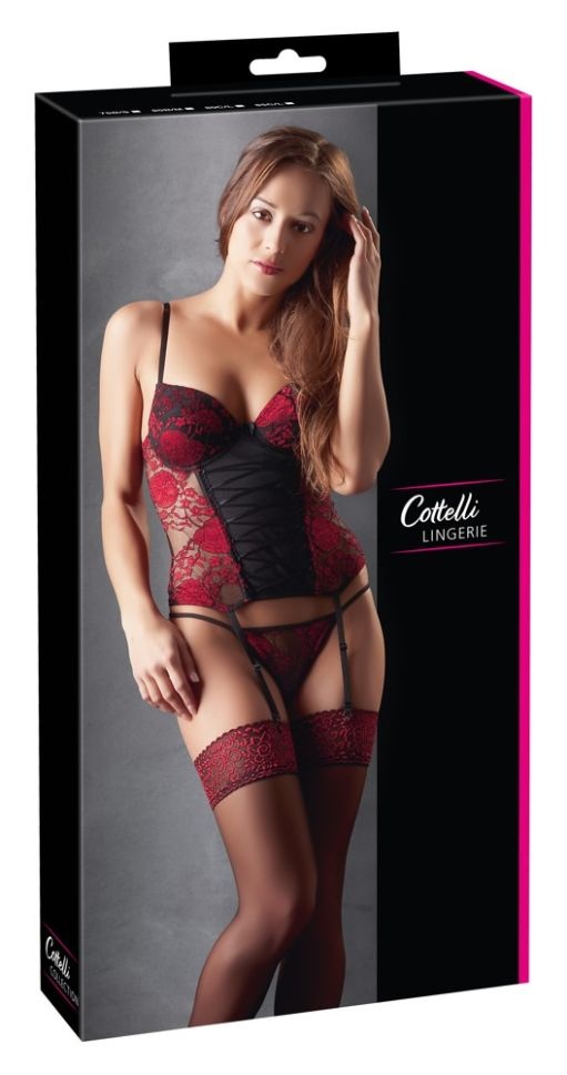 Set corset si chiloti, Cottelli Lingerie - 85C/L - 2 | YEO