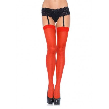 Sheer Stockings, Leg Avenue, Red - O/S in SexShop KUR Romania