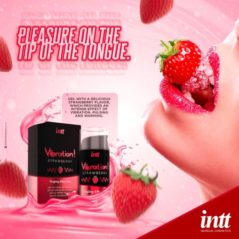 VIBRATION STRAWBERRY - VIBRATOR LICHID 1 in SexShop KUR Romania