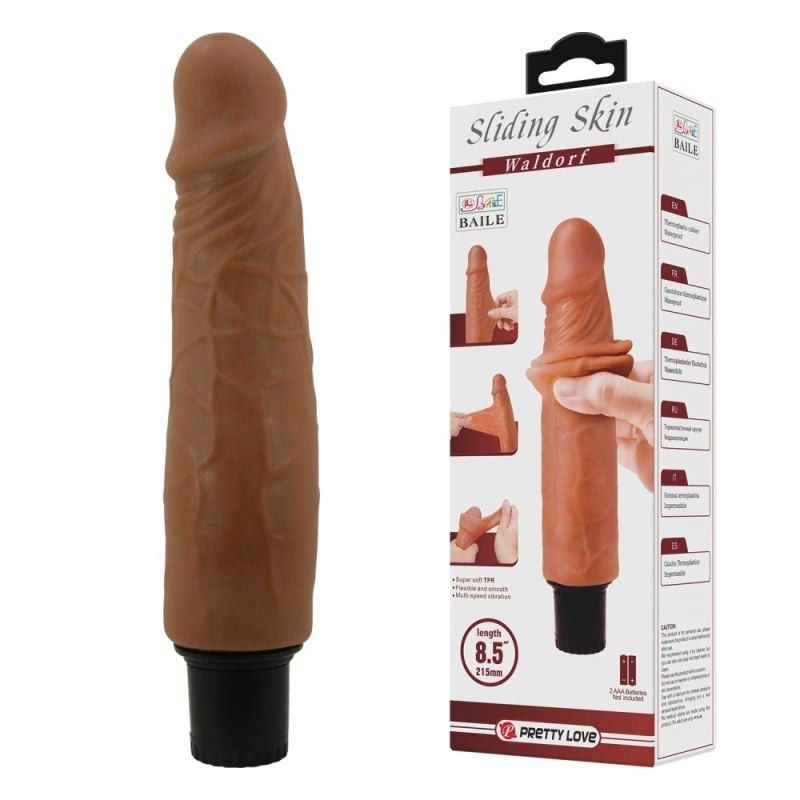 Vibrator 21cm Sliding Skin Waldorf