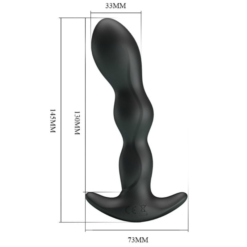 Vibrator anal din silcon neted Pretty Love Anal Massager Vibrator Incepatori 13cm - 3 | YEO