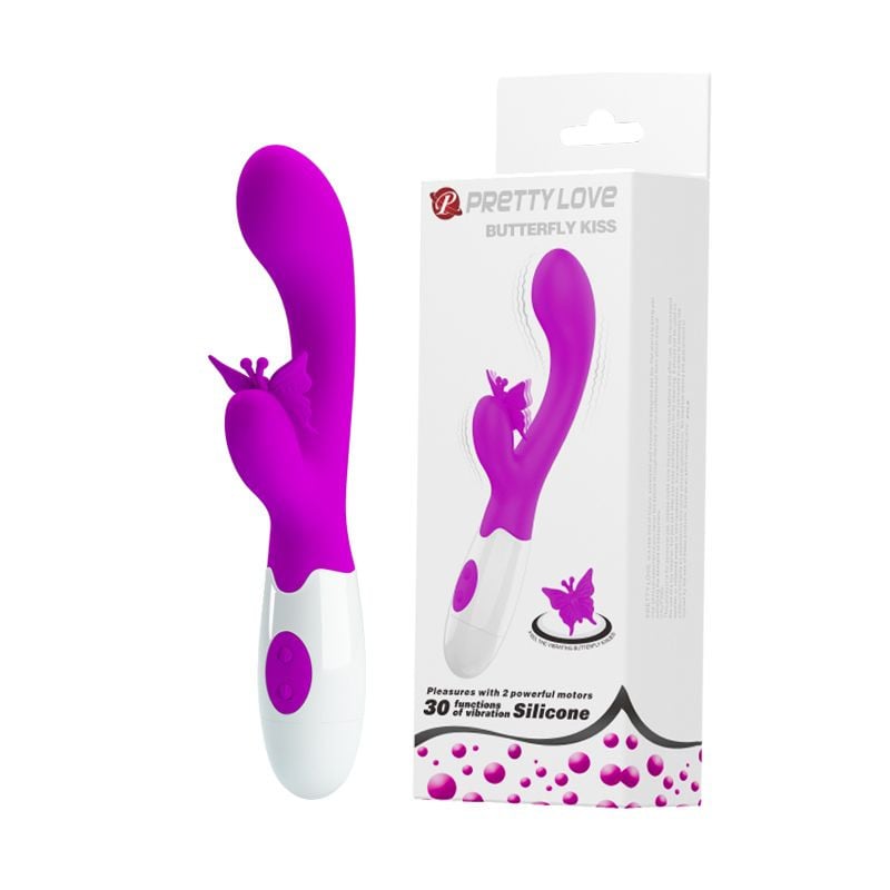 Vibrator Butterfly Kiss Pretty Love cu 30 de moduri de vibrați - 1 | YEO