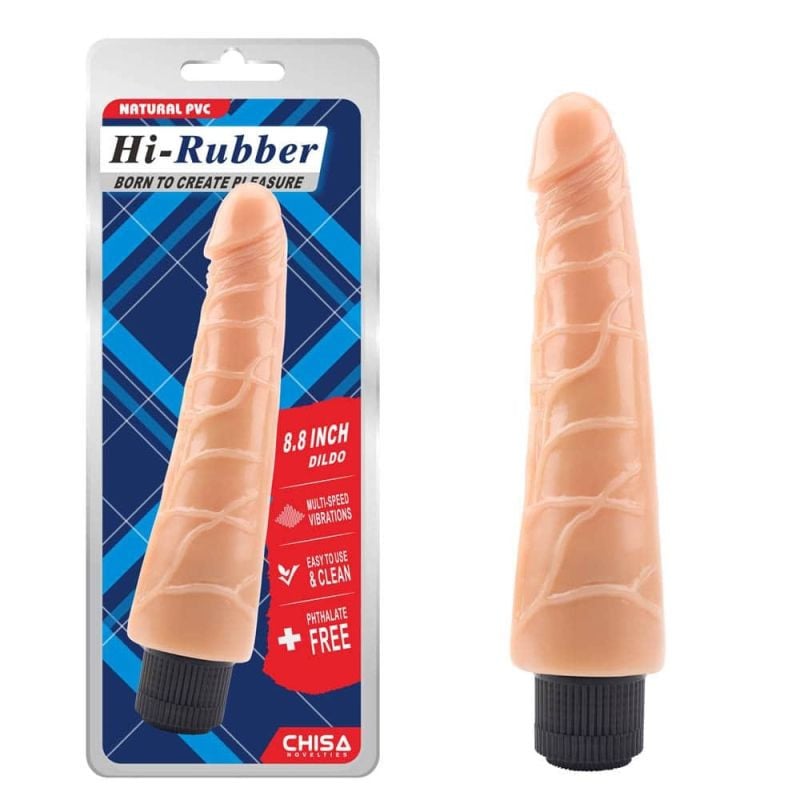 Vibrator clasic realist de culoare naturala Dildo-Flesh (23cm)