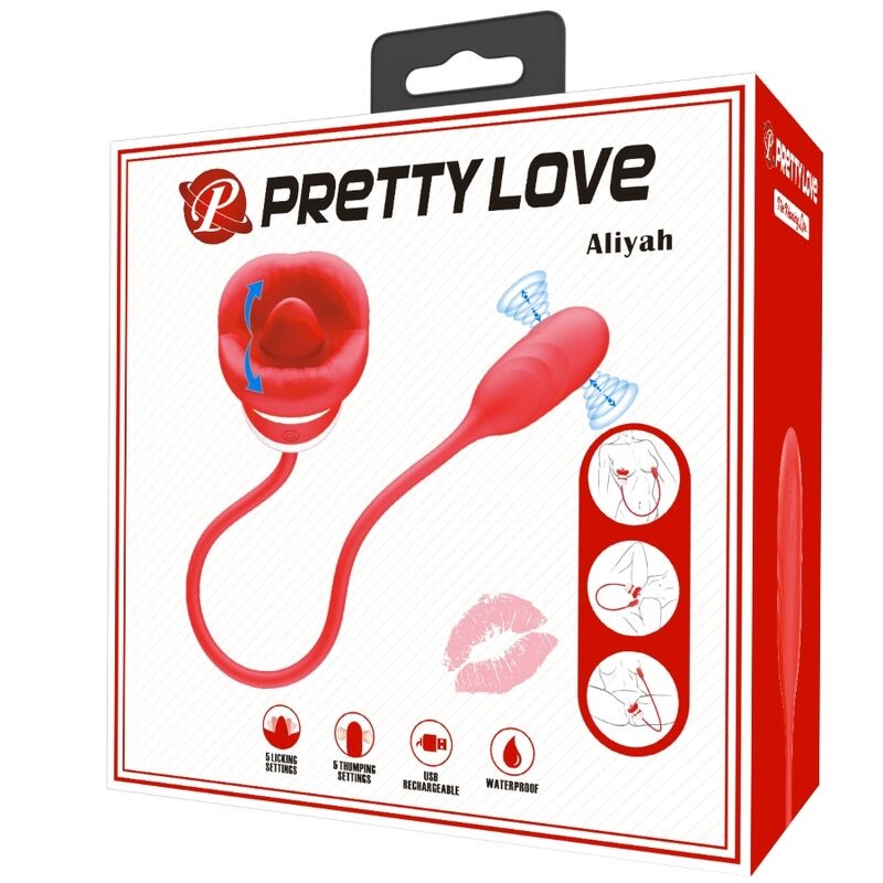 Vibrator cu 2 capete Pretty Love Aliyah