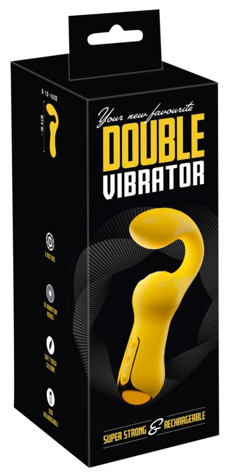 Vibrator dublu pentru punctul G Double Vibrator (18,4 cm)