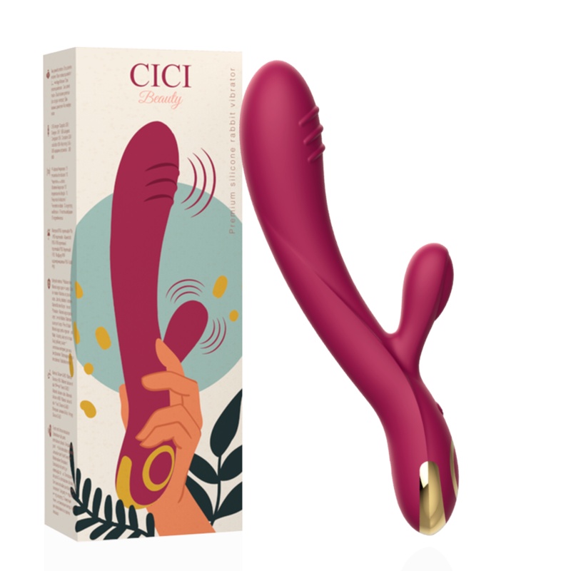 Vibrator iepuras cu stimulare clitoris si G-Spot Cici Beauty Rabbit