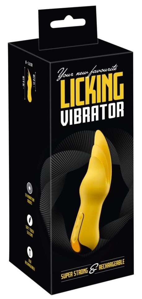 Vibrator limba cu 3 varfuri flexibile, Licking -Vibrator Limba- Reincarcabil