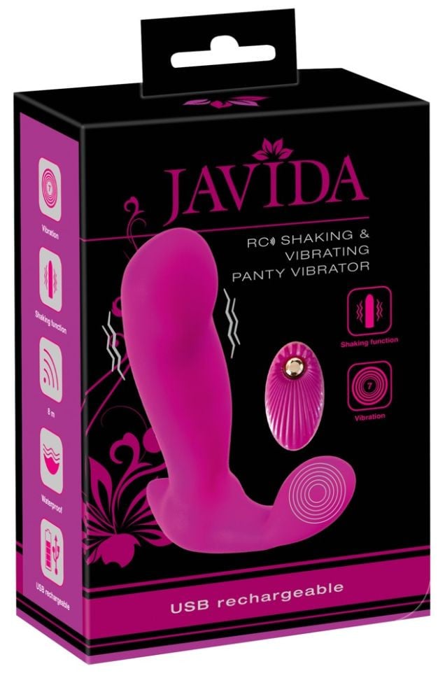 Vibrator pentru chiloți cu telecomandă RC Shaking & Vibrating Panty Vibrator (14,7 cm)