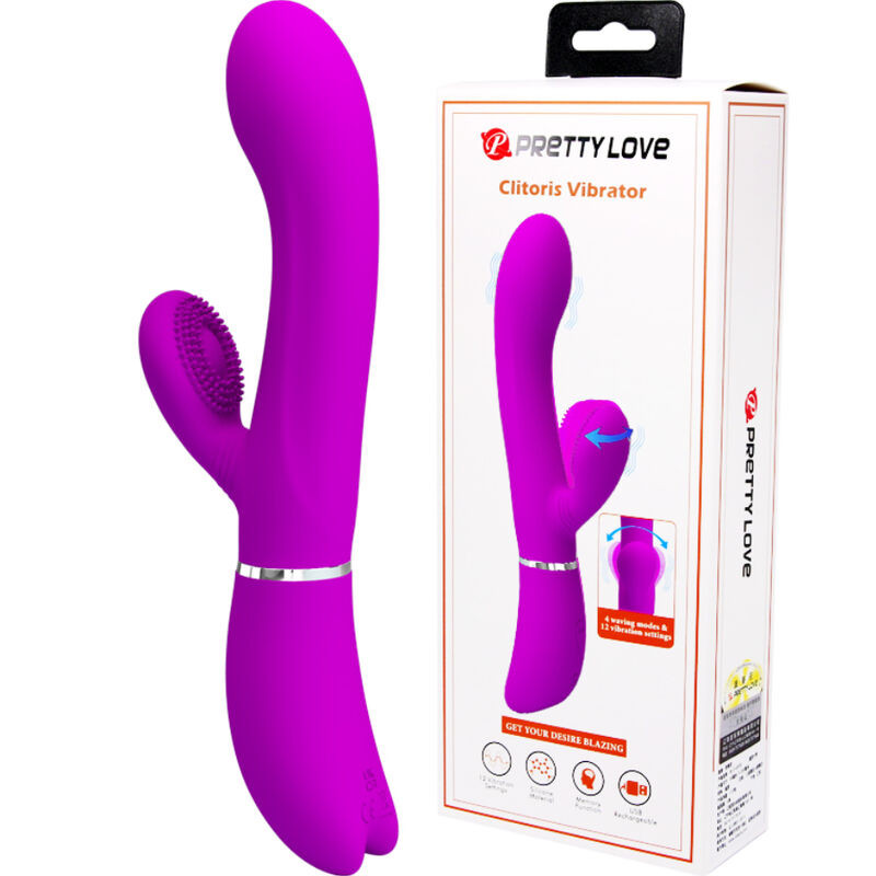 Vibrator pentru clitoris si pentru punctul G Pretty Love Clitoris Vibrator (20.8cm) - 1 | YEO