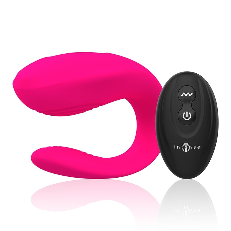 Vibrator pentru cupluri Intense Bruno Partner Double Pink Pleasure