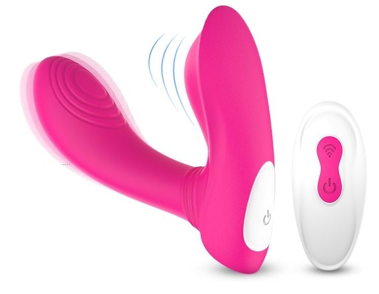 Vibrator pentru dubla stimulare clitoridiana si punct G Dublu Sweety, Roz (12.3cm) - 3 | YEO