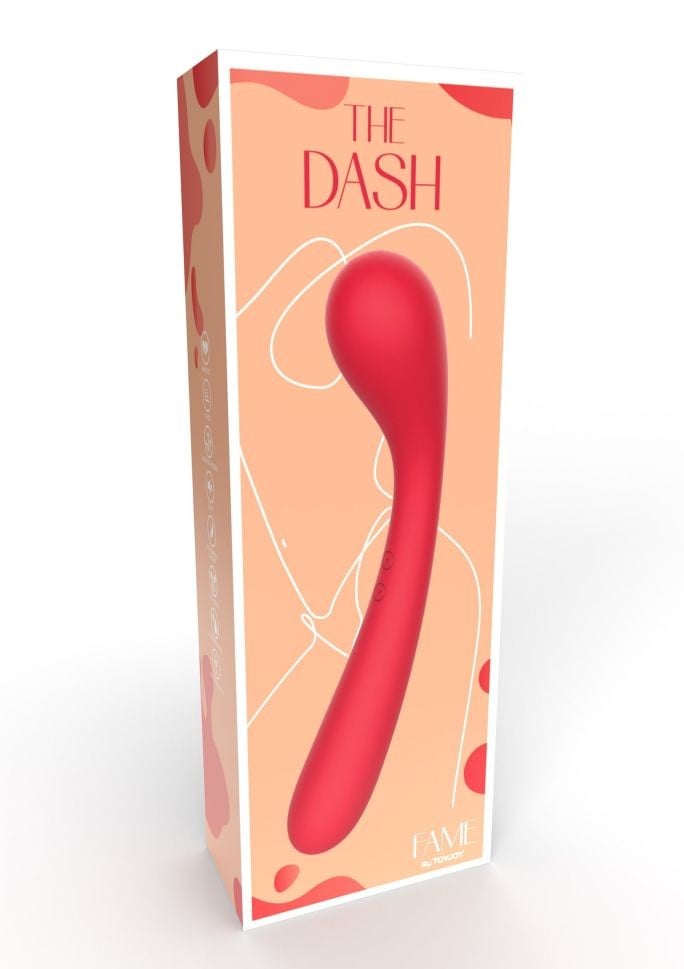 Vibrator pentru punctul G cu 2 motoare, 5 modele de vibrații The Dash G-Spot Vibrator (21.5cm)