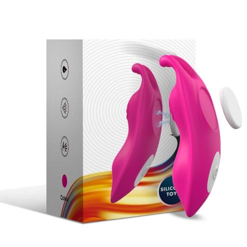 Vibrator purtabil cu chiloți, stimulare punct G, telecomandă, fuchsia ARMONY - HONEYBEE