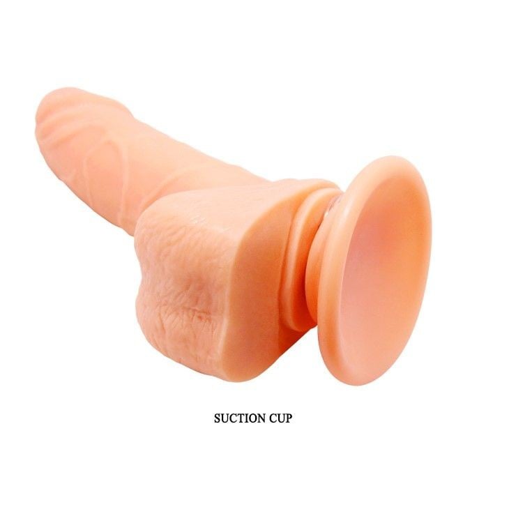 Vibrator realistic cu rotatii, cu telecomanda si ventuza de fixare - Vibratii & Rotatii (15cm) - 1 | YEO