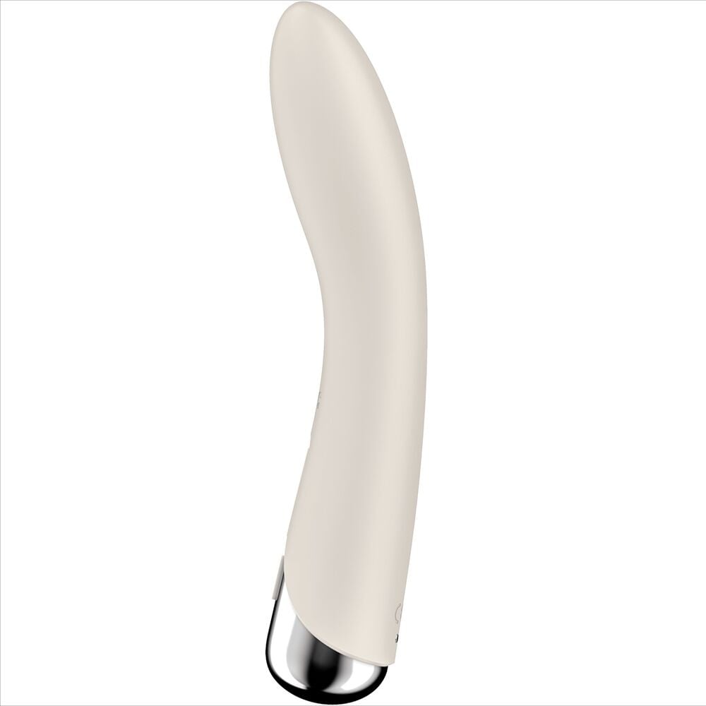 Vibrator rotativ pentru punctul G cu 5 viteze de rotație Satisfyer Spinning Vibe 1, Beige - 3 | YEO