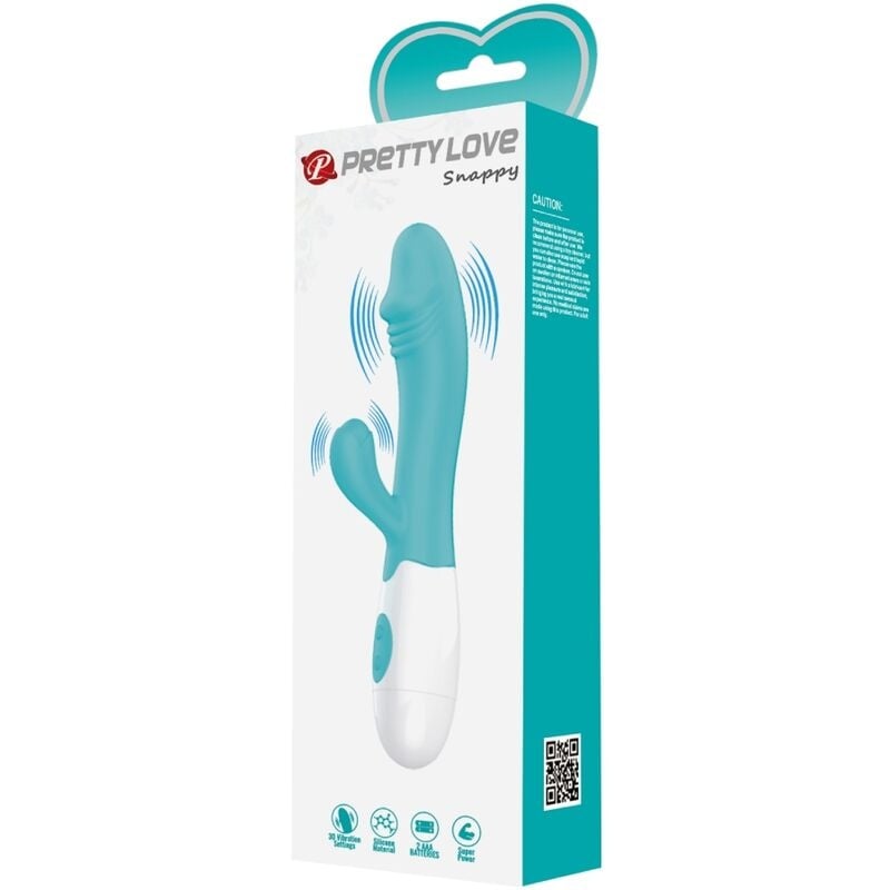 Vibrator stimulator punct G si clitoris Pretty Love - Snappy G-Spot Vibrator Aqua Green 30 funcții de vibrație