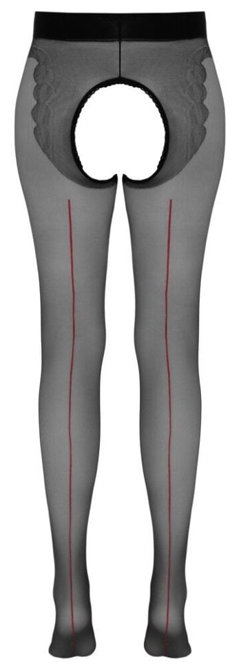 Ciorapi dama cu deschidere in zona intima Crotchless Tights, with decorative seam Marime S