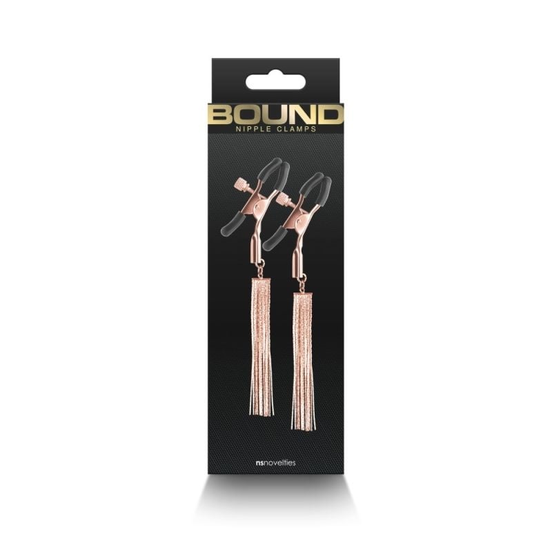 Clemele ajustabile pentru mamelon Bound - Nipple Clamps - D2 - Rose Gold