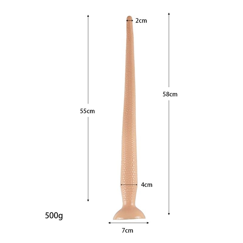 Dildo anal lung, cu diametru crescator Dildo XXL Cobra, 58 cm - 1 | YEO