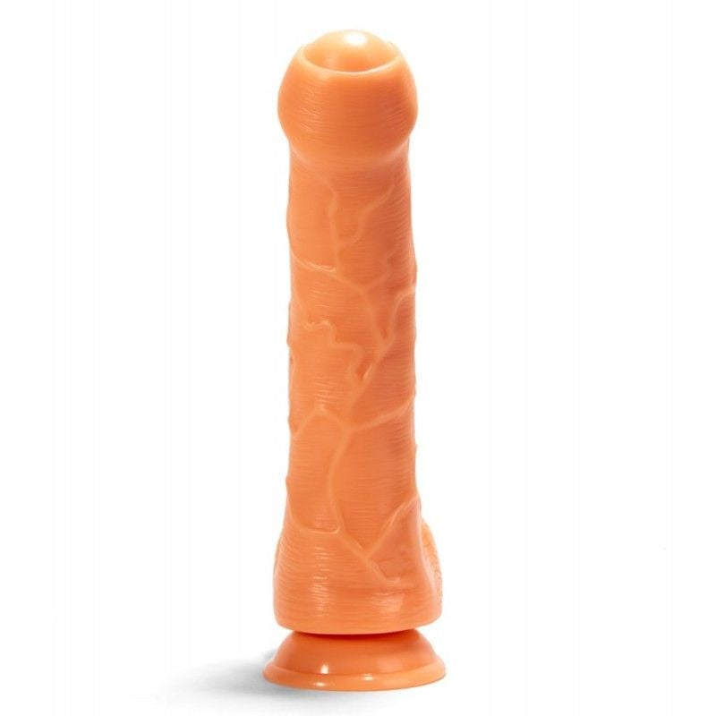 Dildo cu forma realista cu o suprafata pliabila, X-MEN Realistic Dildo Flesh 24.5cm