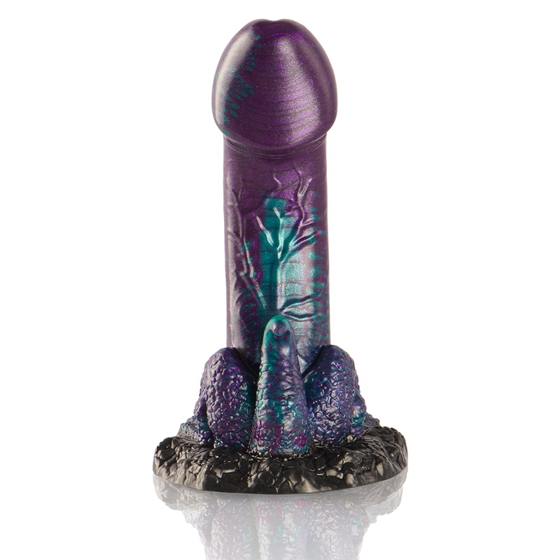 Dildo din silicon forma fantezista EPIC EPIC - BASILISK DILDO DOUBLE SCALY PLEASURE SMALL SIZE - 1 | YEO