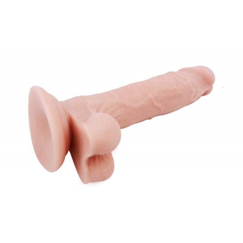 Dildo realist cu ventuza de fixare Flatterer Dildo Mediu flexibil 16cm - 1 | YEO