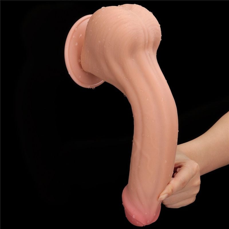 Dildo realist gigantic 11.5' King Sized Sliding Skin Dual Layer Dong (29cm)