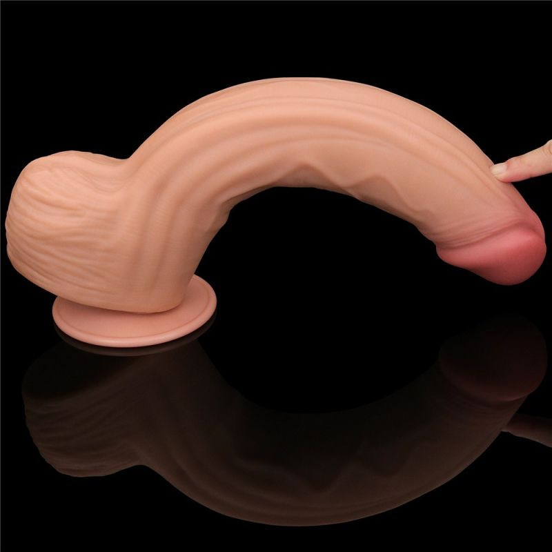 Dildo realist gigantic 12\'\' King Sized Sliding Skin Dual Layer Dong (31cm) - 1 | YEO