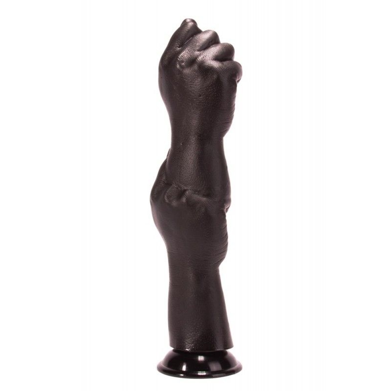 Dildo usor si flexibil din material de inalta calitate cu ventuza X-MEN The Hand Black 34.8cm - 1 | YEO