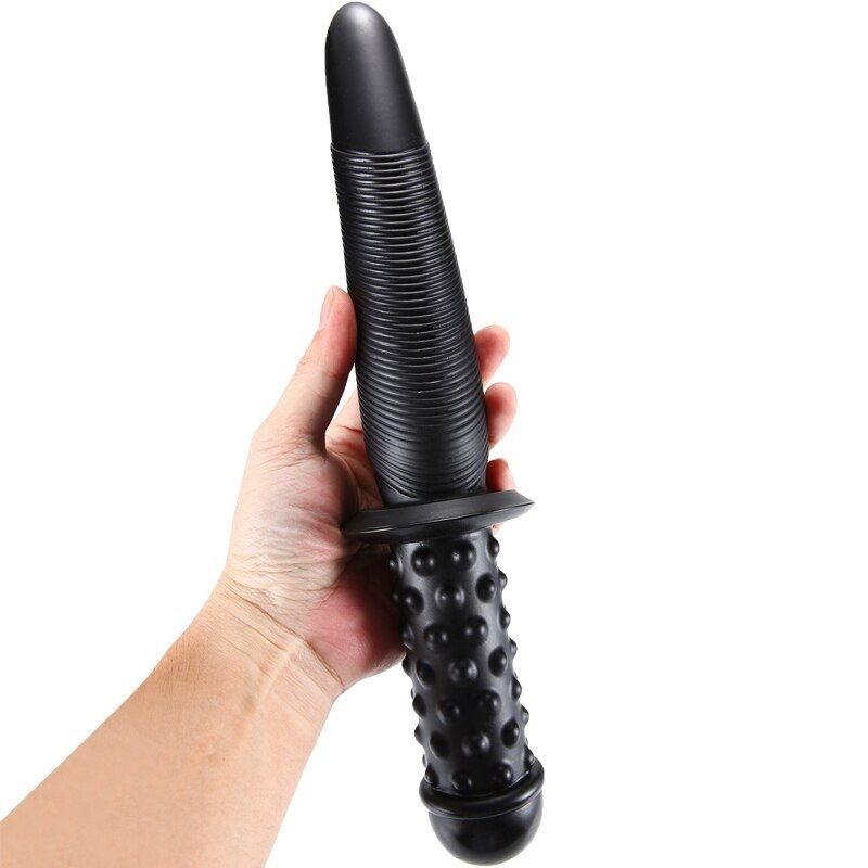 Dop anal X-Men 13.8" Sword Handle Butt Plug Black II (35cm x 4.1cm)