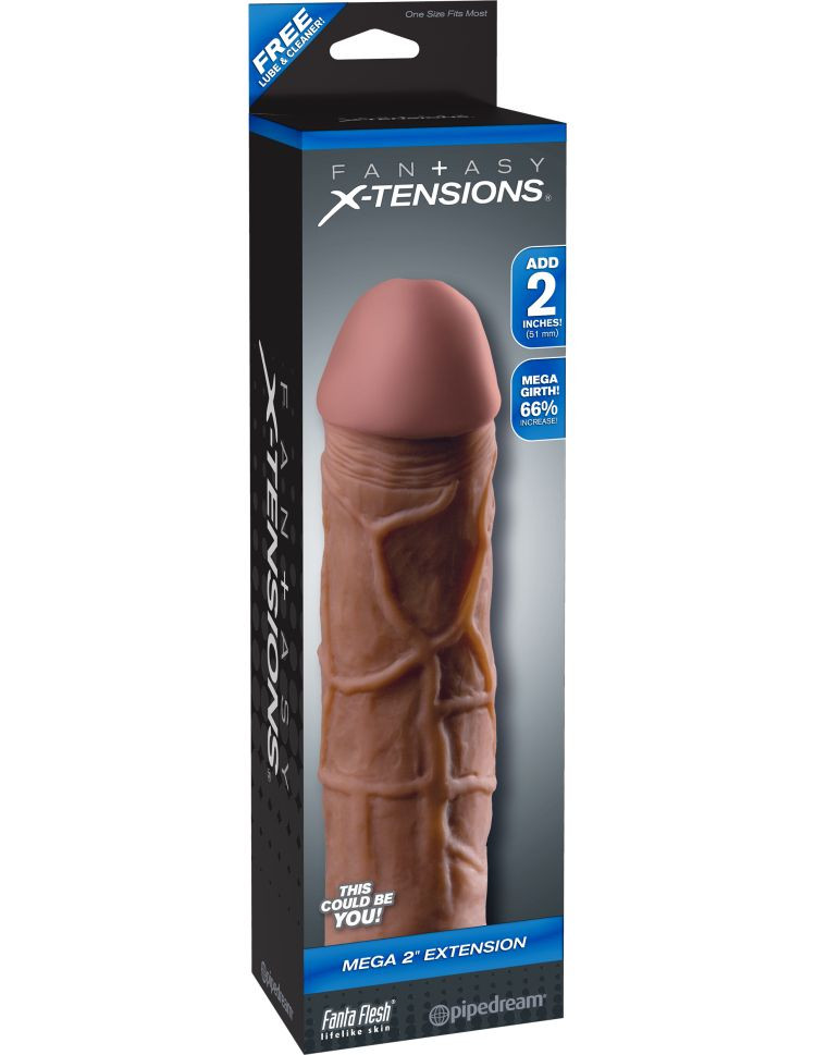 Manson prelungitor penis Fantasy X-tensions Mega 2\' Extension Brown 20,3cm