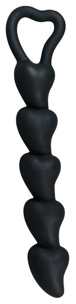 Margele anale în formă de inimă Anal beads Silicon 18.5cm - 1 | YEO