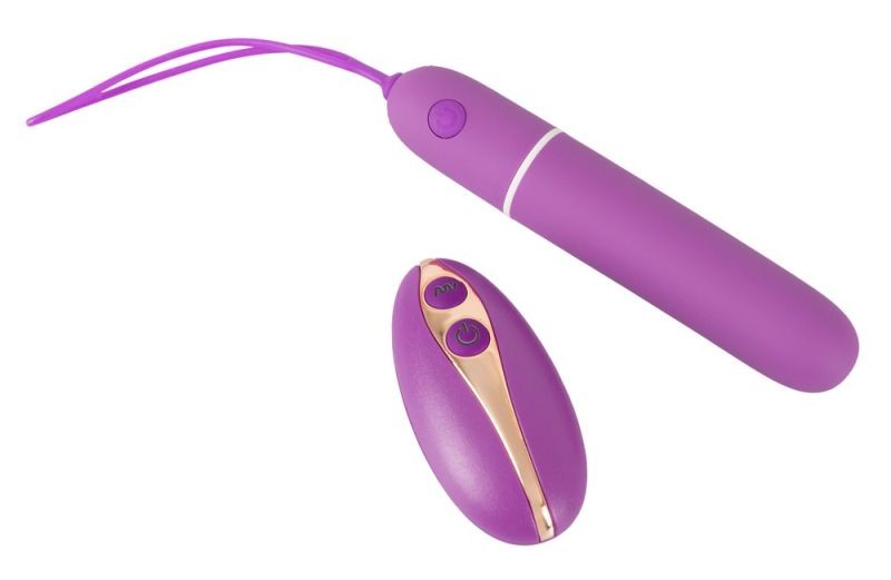 Mini Vibrator 7 moduri de vibrație si telecomanda Remote Control Bullet (11 cm) - 1 | YEO