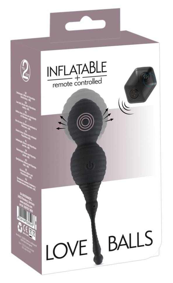 Ou vibrator gonflabila si 7 moduri de vibrație Inflatable + Remote Control Love Balls