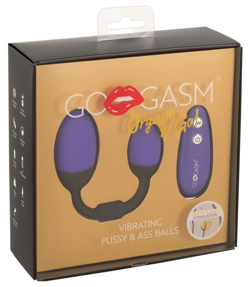 Ou vibrator pentru vagin și anus cu 7 moduri de vibrație Vibrating Pussy & Ass Balls