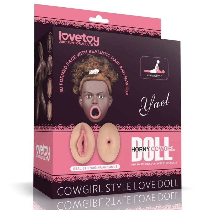 Papusa gonflabila Cowgirl Style Love Doll Brown