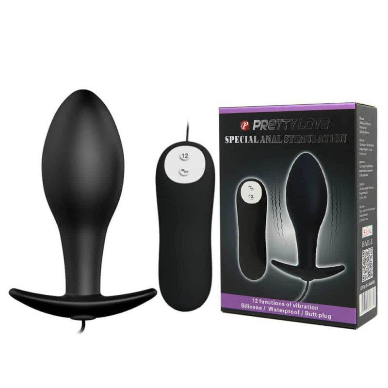 Plug anal cu vibratii Pretty Love anal stimulation plug 8.5cm